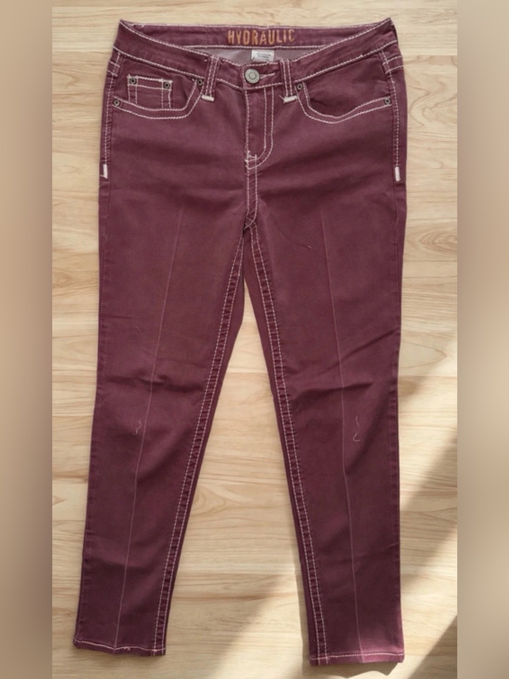 Hydraulic Women's Burgundy Skinny Jeans